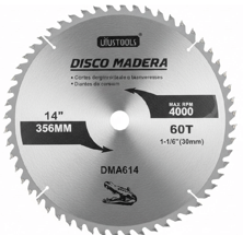 DMA614 – DISCO MADERA 14”x60T
